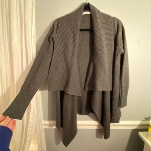 WOOLRICH GRAY WRAP CARDIGAN SWEATER